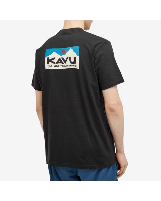 Kavu Black Klear Above Etch Art T-Shirt for men