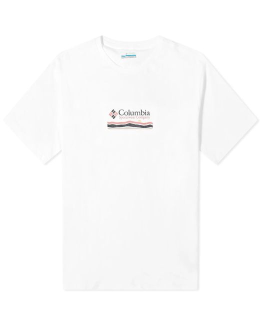 Columbia White Explorers Canyon Herritage Back Graphic T-Shirt for men