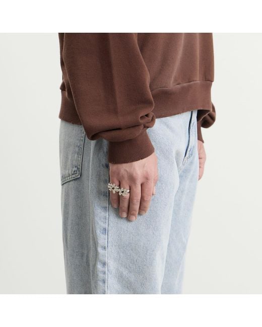 Twojeys White Flower Knuckle Ring