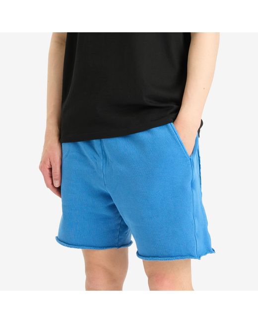 Les Tien Blue Heavyweight Yacht Sweat Short for men