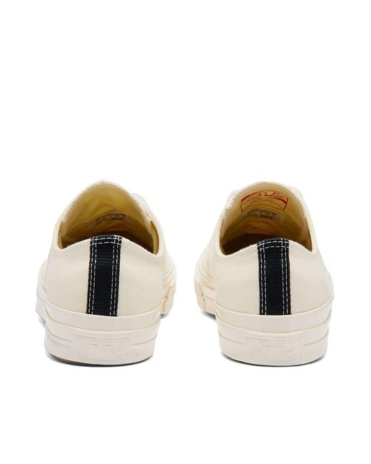 COMME DES GARÇONS PLAY Natural Cdg Play X Converse Unisex Chuck Taylor All Star One Heart Low-top Sneakers for men