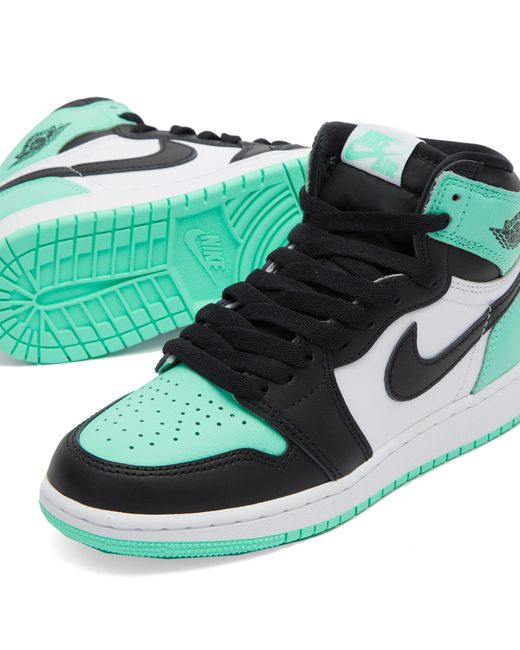 Nike Green 1 Retro High Og Gs Sneakers