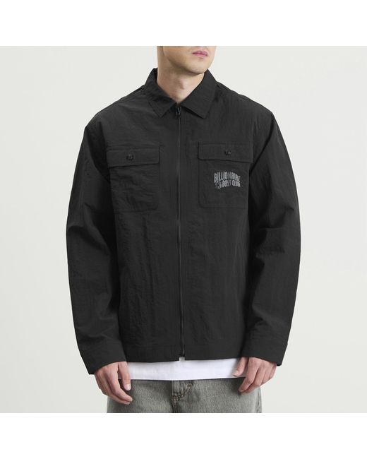 BBCICECREAM Black Arch Logo Nylon Overshirt for men