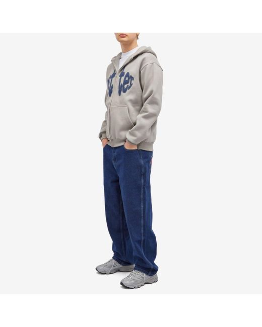 Butter Goods Blue Spider Baggy Denim Jeans for men