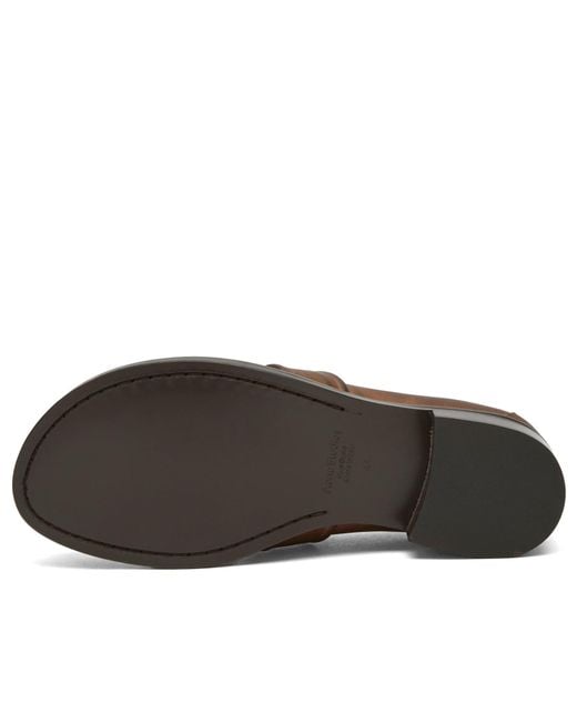 Acne Brown Bargot Aged Loafer for men