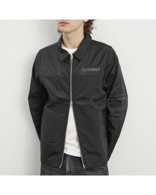 Pleasures Black Helmets Nylon Work Jacket for men