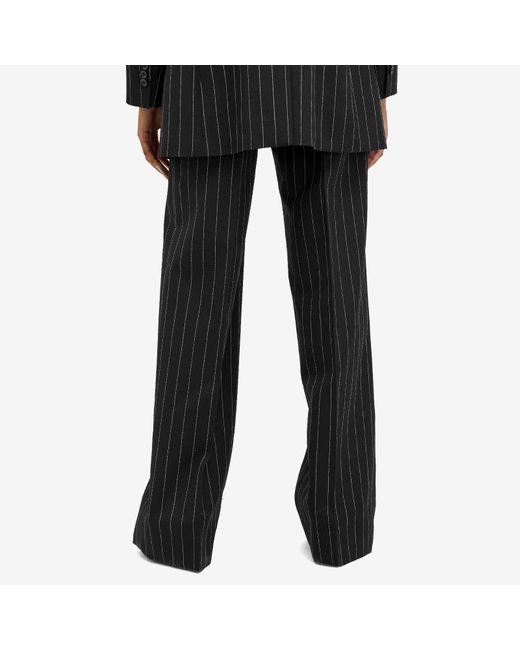 Dolce & Gabbana Black Striped Tailored Trousers