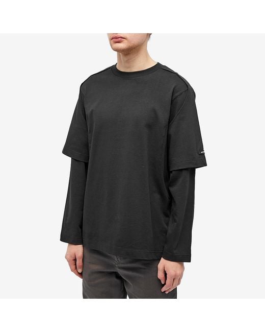 AFFXWRKS Gray Dual Sleeve T-Shirt for men