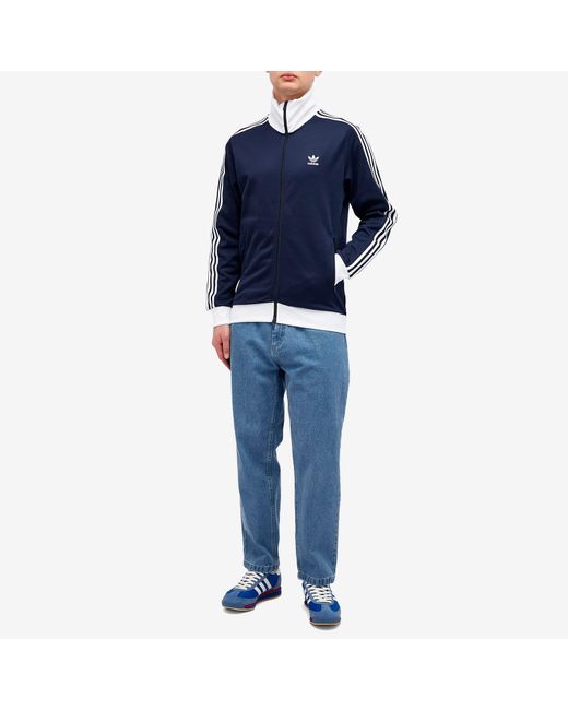 Adidas Blue Beckenbauer Track Top for men