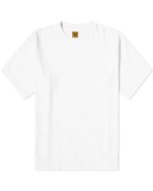 Human Made White Heart Pile T-shirt for men