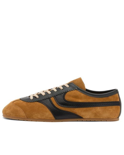 Dries Van Noten Brown Leather Sneaker for men