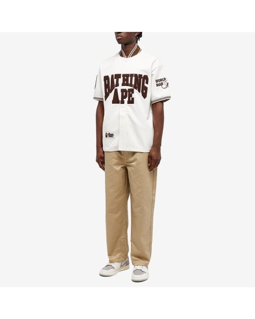 BAPE BASEBALL SHIRT MENS