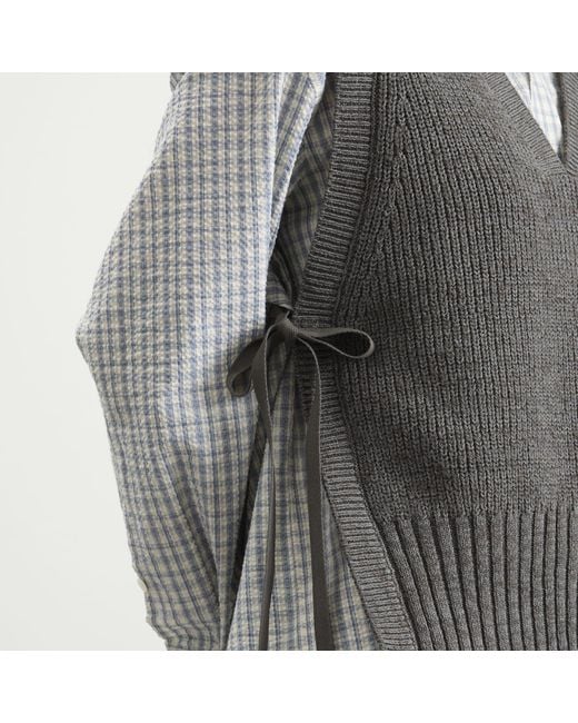 Beams Boy Gray Knitted Vest Top