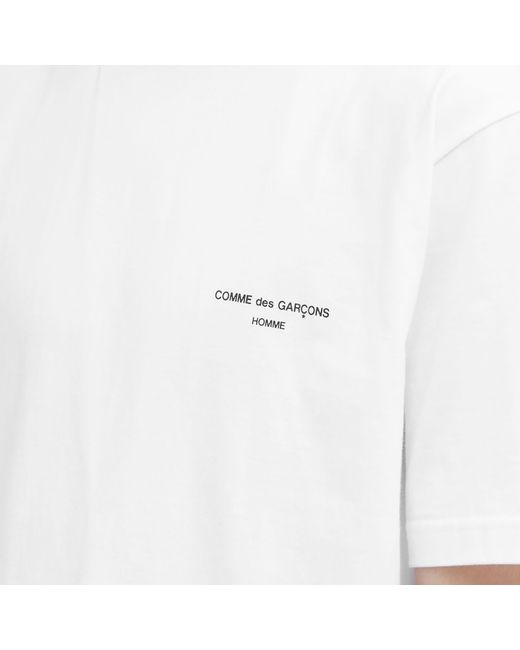 Comme des Garçons White Logo T-Shirt for men