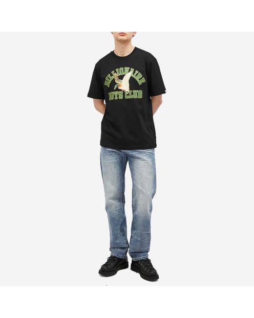 BBCICECREAM Black Duck Varsity T-Shirt for men