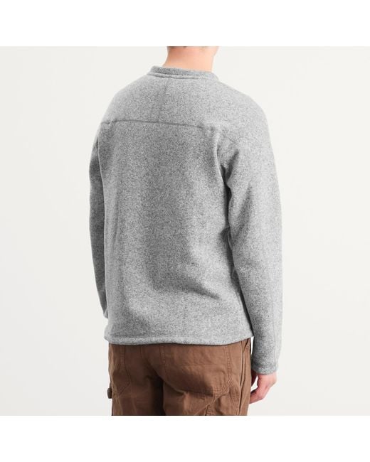 Patagonia Gray Better Sweater Crewneck Sweatshirt for men