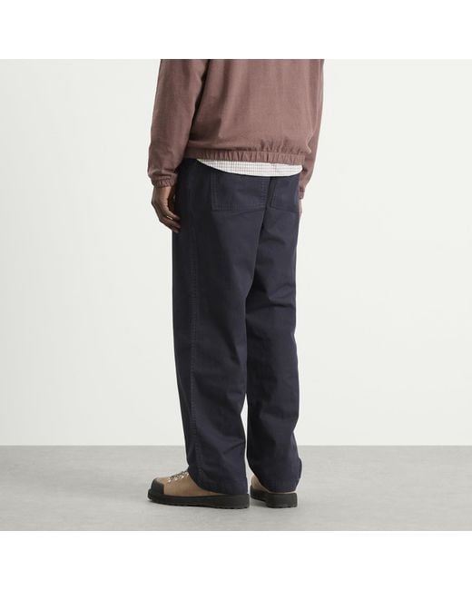 Norse Projects Blue Kvitfjell Relaxed Cotton Twill Pants for men