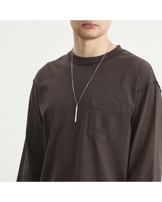 Maison Margiela Metallic Mm6 Pendant Necklace for men