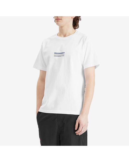 Maharishi White Less Dangerous T-Shirt for men