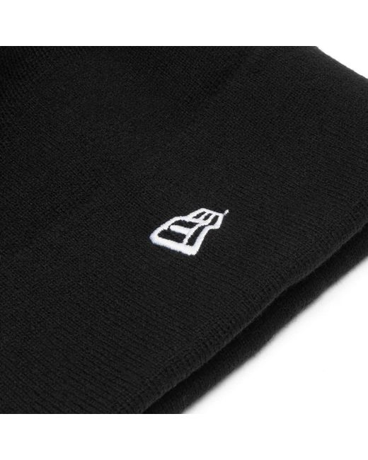 A Bathing Ape Black New Era Ape Head One Point Beanie for men