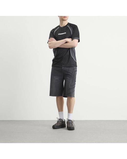 Umbro Gray Washed Drill Short for men