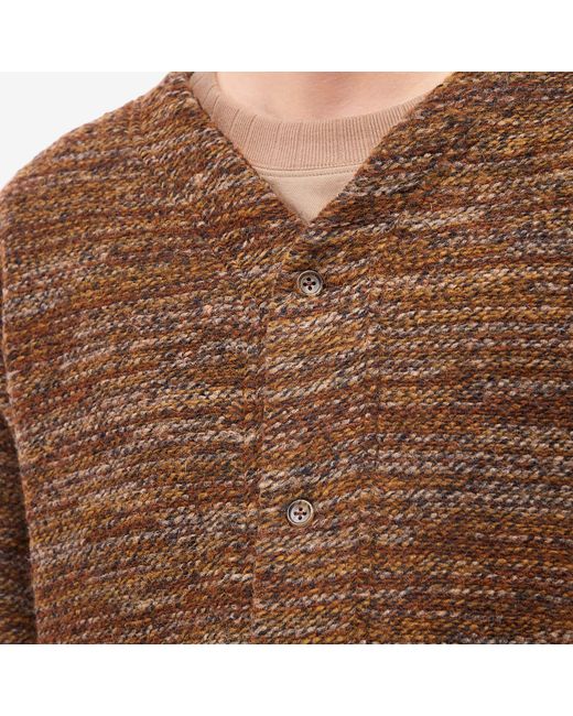 Engineered Garments Brown Knit Cardigan for men