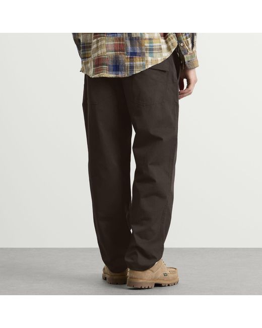 Universal Works Gray Twill Dizzy Trousers for men