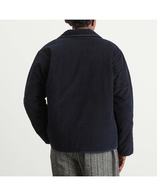 Kardo Blue Cord Double Zip Jacket for men