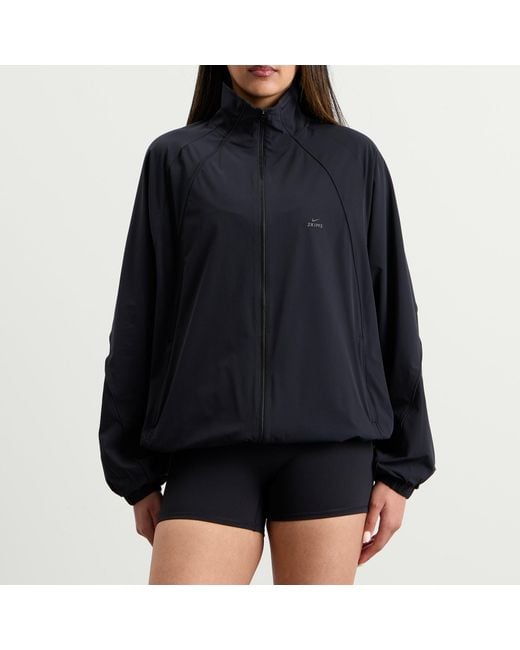 Nike X Skims Stretch Nylon Oversized Jacket in Blue | Lyst UK
