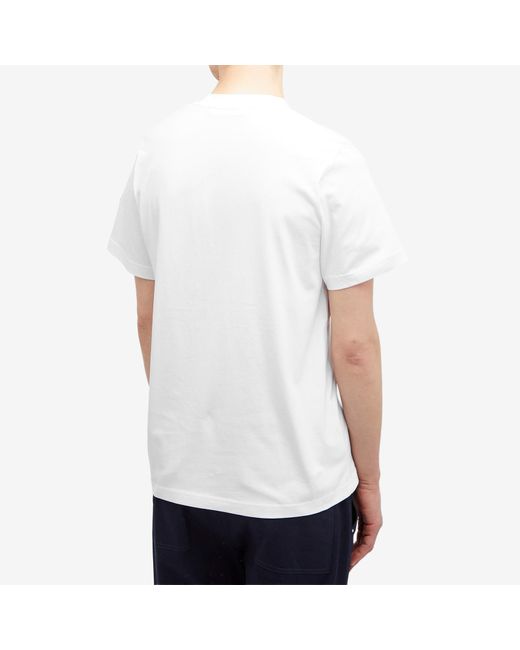 Moncler White Logo T-Shirt for men