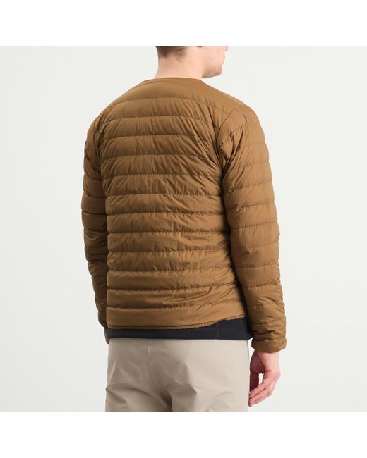 Montbell Brown Superior Down Round Neck Jacket for men