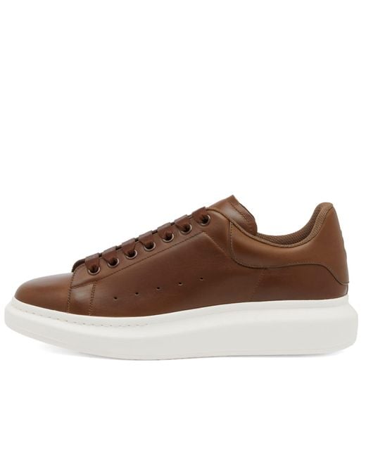 Alexander McQueen Brown Skull Logo Oversized Sneaker for men