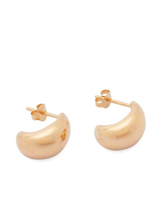 Missoma Metallic Savi Dome Mini Hoop Earrings