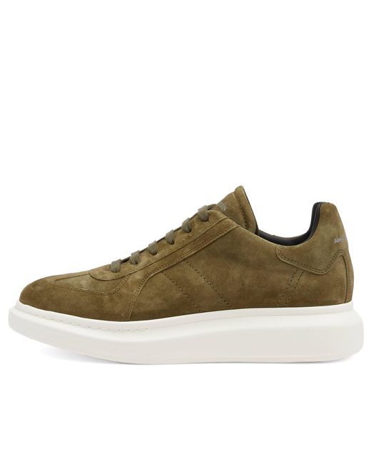 Alexander McQueen Brown Exaggerate Sole Suede Sneaker for men