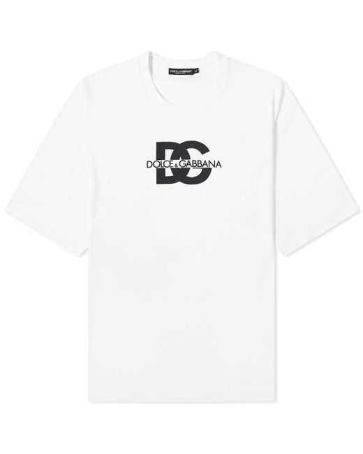 Dolce & Gabbana White D&G Logo T-Shirt for men