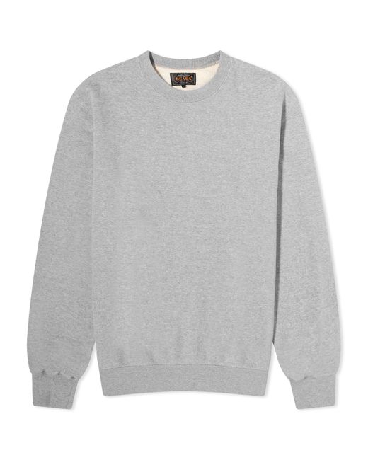 Beams Plus Gray Crew Sweatshirt for men