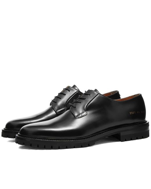 Common Projects Black Lug Sole Derby Shoe for men