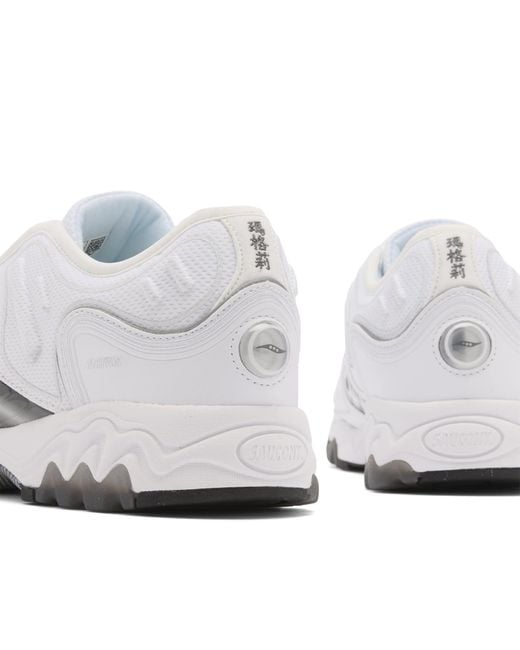 Saucony White Matrix Sneakers for men