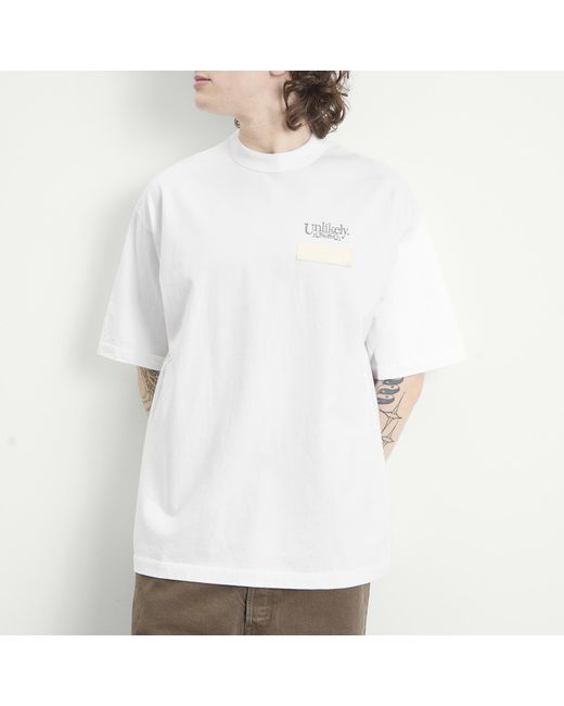 Unlikely Dry Goods White Team T-Shirt for men