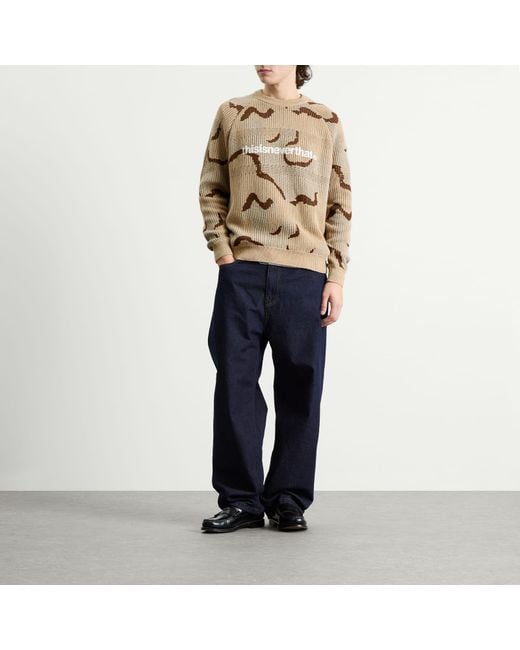 Thisisneverthat Natural T-Logo Knit Jumper for men