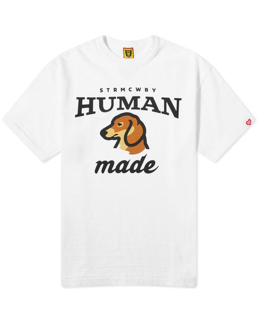 Human Made White Dog T-Shirt for men
