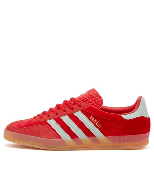 Adidas Red Sports Shoes Gazelle Indoor W