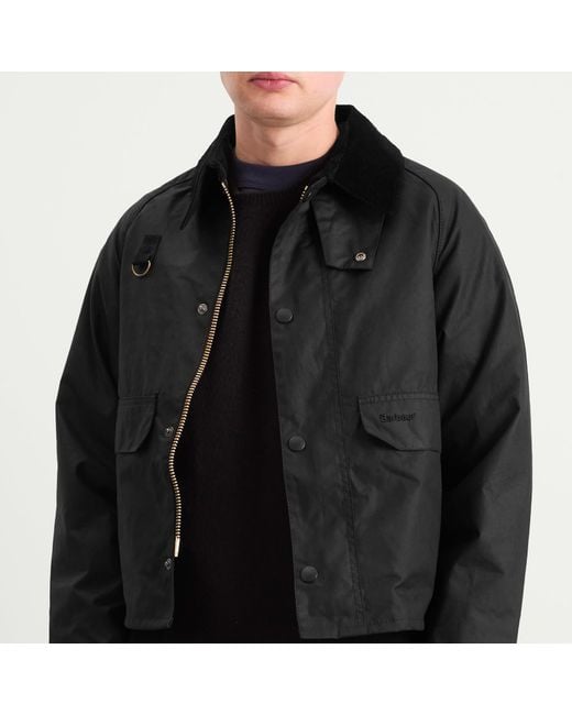 Barbour Sl Spey Wax Jacket in Black for Men | Lyst