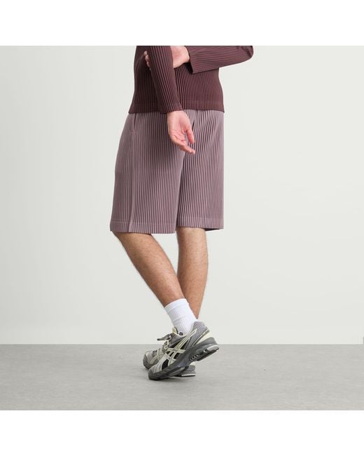 Homme Plissé Issey Miyake Red Homme Plissé Shorts for men