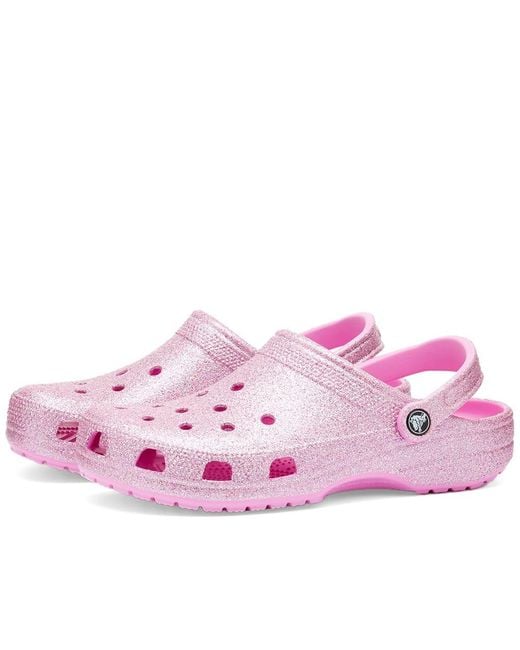 CROCSTM Pink Classic Glitter Ii Clog