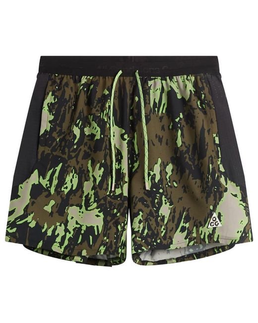 Nike Green Nike Acg Running Trail 6" Short for men