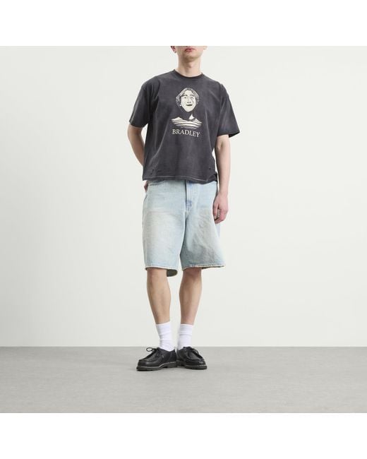 Beams Plus Black Portrait T-Shirt for men