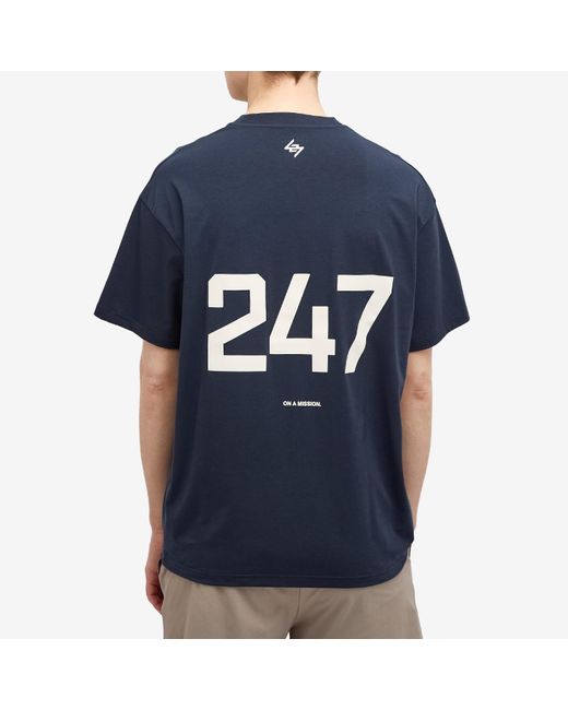 Represent Blue 247 Oversized T-Shirt for men