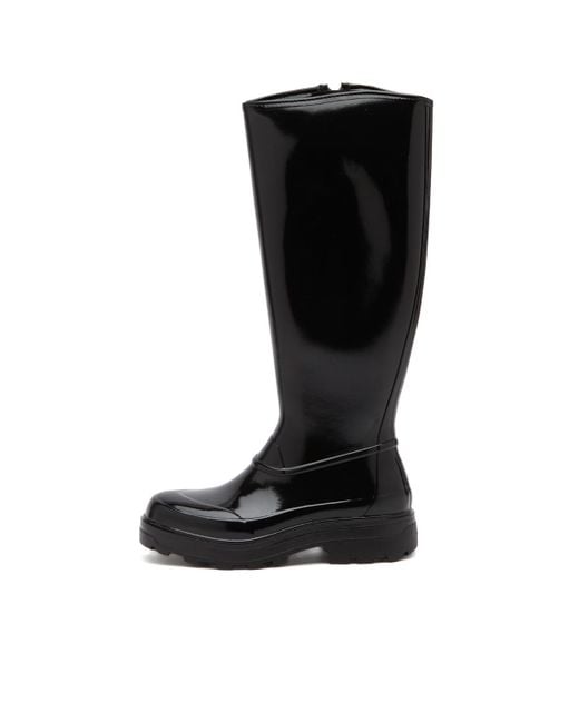 Kassl Black X Tretorn Tijntje Shiny Knee High Boot