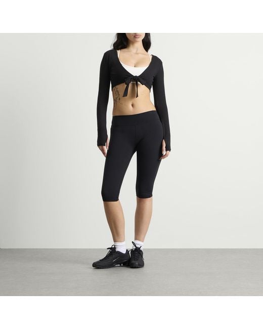 Tala Black Tie Reversible Long Sleeve Top